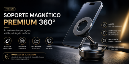 Soporte Magnético Ajustable 360° para Teléfono